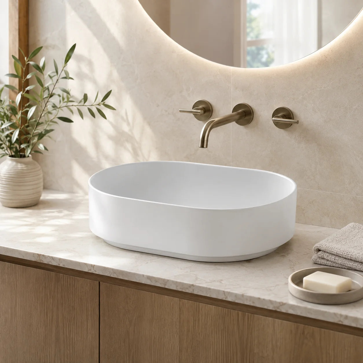 Geberit VariForm Countertop Wash Basin 500.774.01.2