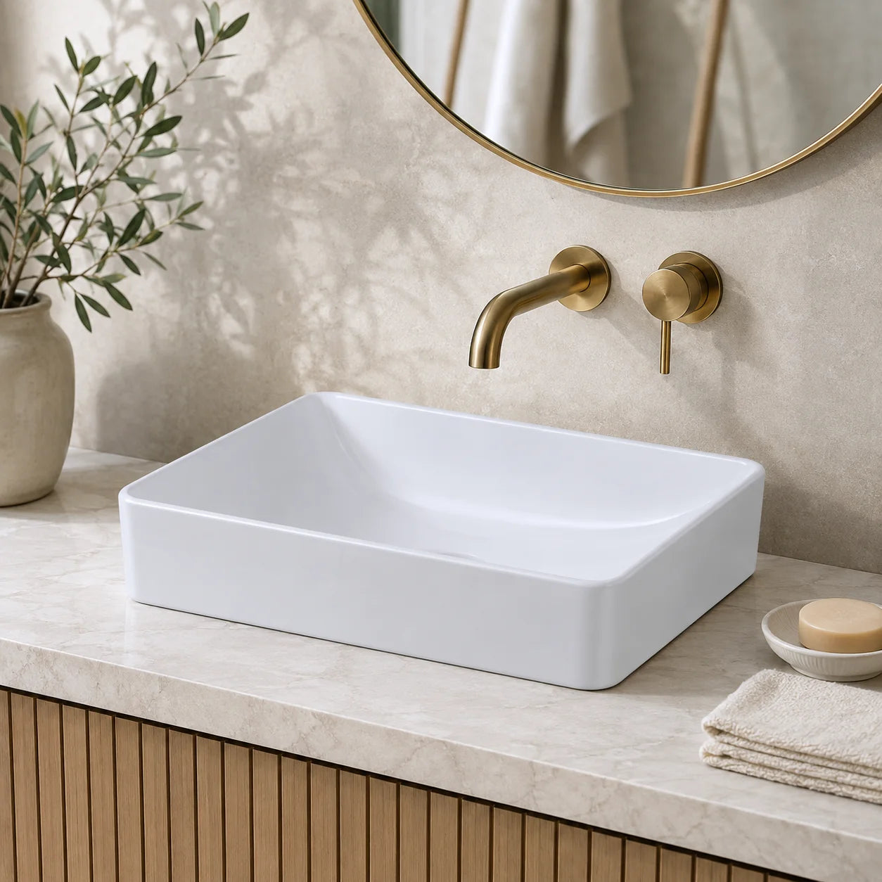 Geberit VariForm Countertop Wash Basin 500.779.01.2