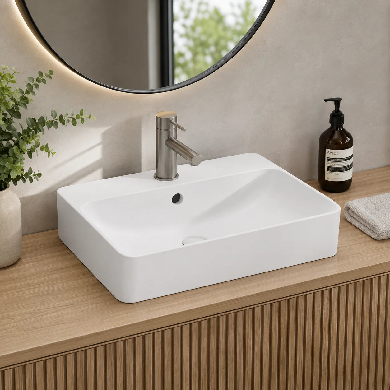 Geberit VariForm Countertop Wash Basin 500.780.01.2