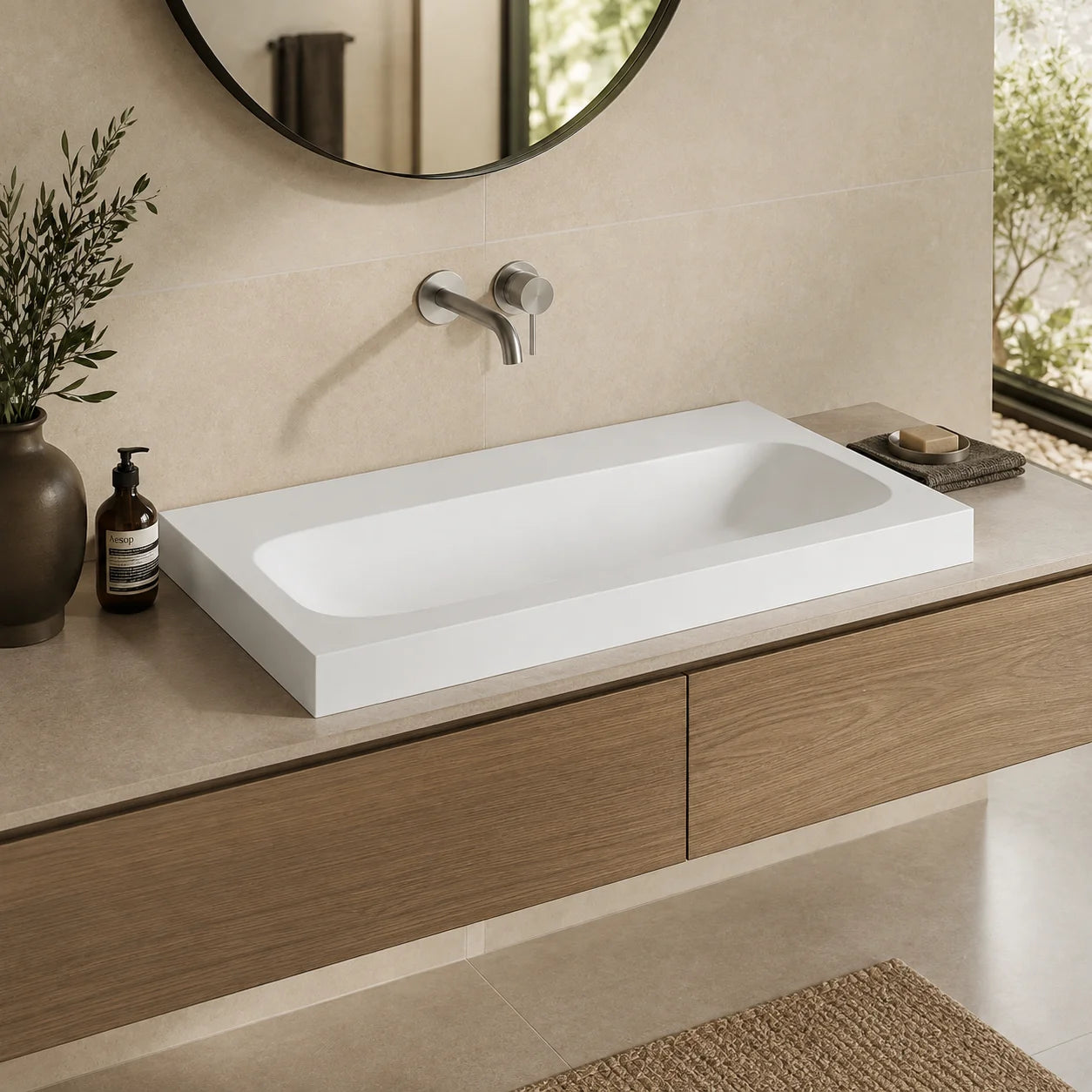 Geberit iCon Light Wash Wall Hung Basin 501.842.00.7