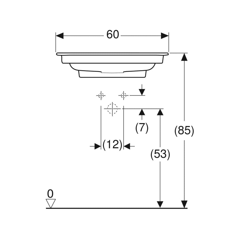 Geberit ONE Vanity Furniture Wash Basin 505.002.00.1