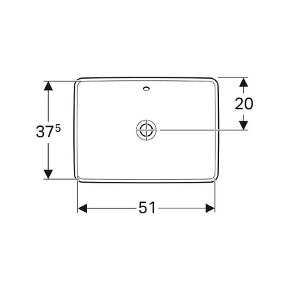 Geberit ONE Vanity Furniture Wash Basin 505.007.00.1