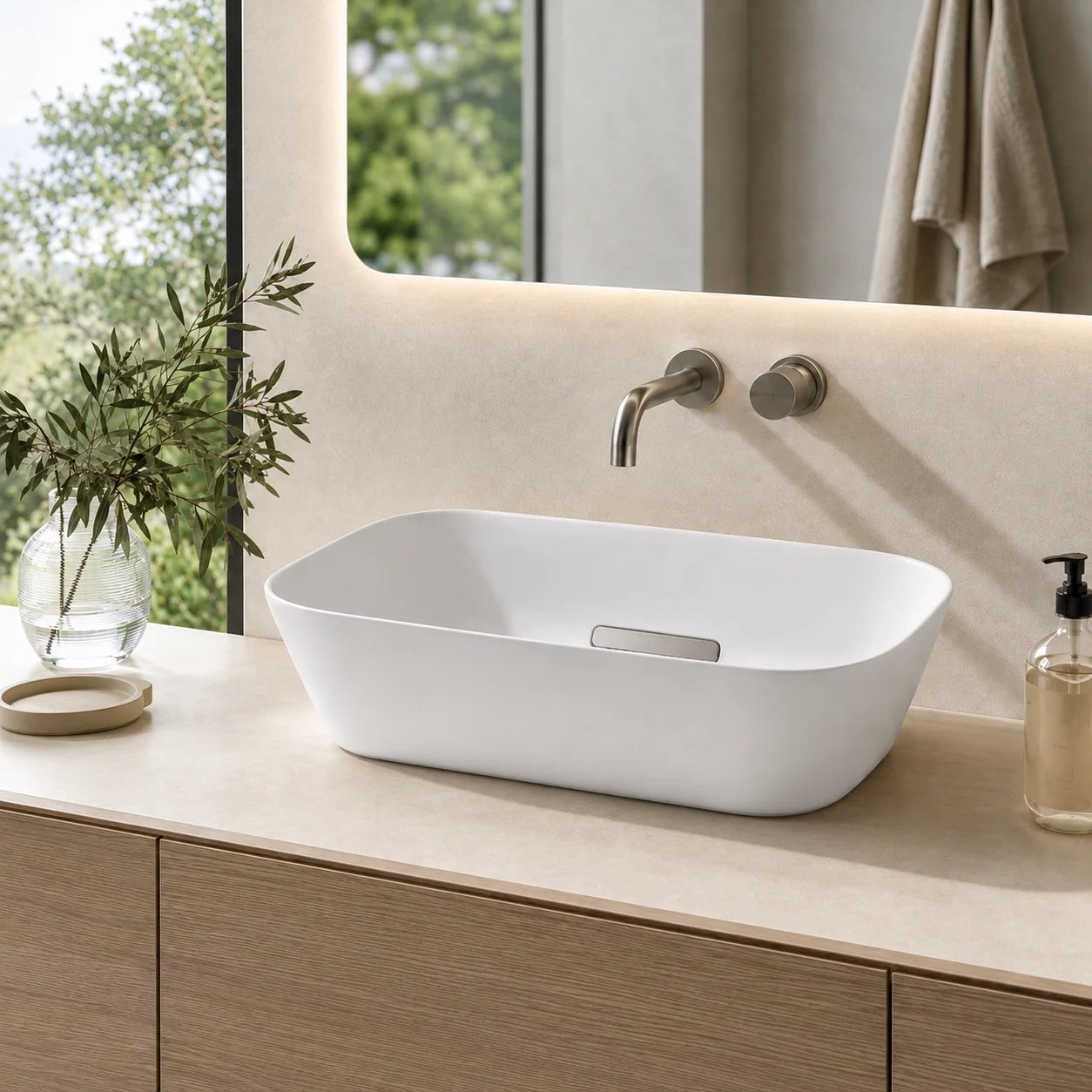 Geberit ONE Lay-On Countertop Wash Basin 505.052.00.1