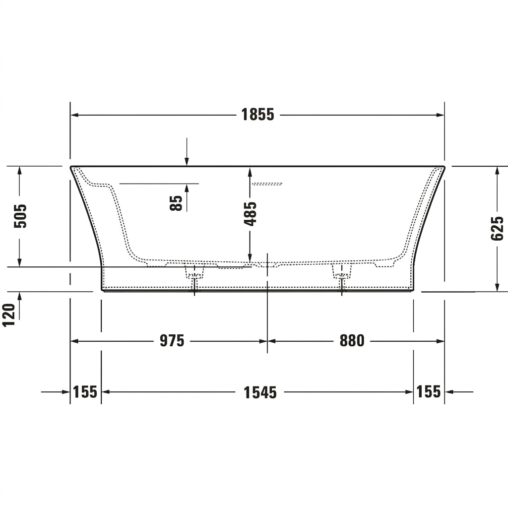 [Bundle Deal] Duravit Cape Cod Freestanding Bathtub 700330000000000 Bundle