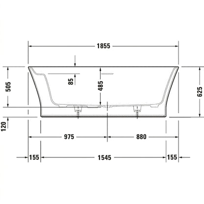 [Bundle Deal] Duravit Cape Cod Freestanding Bathtub 700330000000000 Bundle
