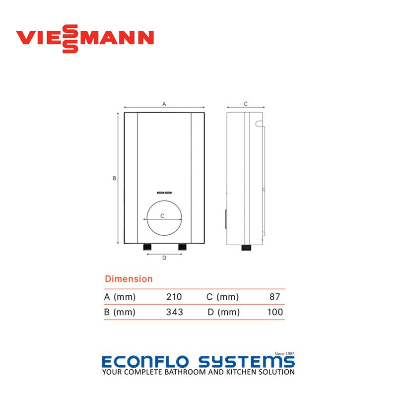 Viessmann 
Classic Easy Instant Water Heater 
7956388