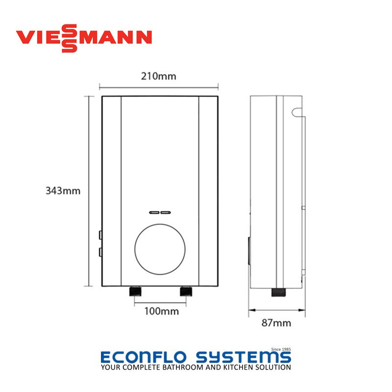 Viessmann 
Vitowell Easy Deluxe D1 Instant Water Heater 
7956390