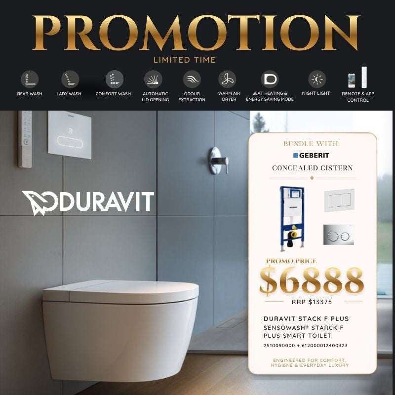 Duravit Starck F Plus SensoWash® Smart Toilet Bundle 2510090000 + 612000012400323