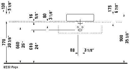 Duravit Vero Wall-Mounted Washbasin 0452500000