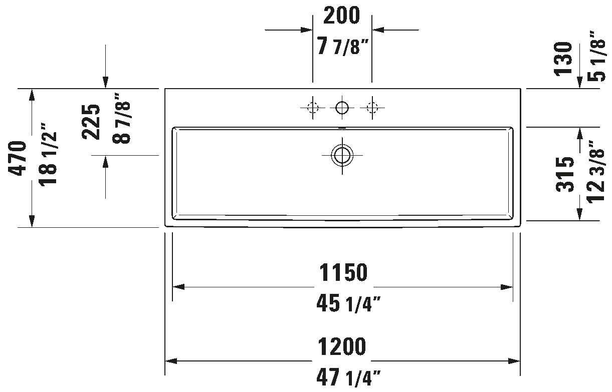 Duravit Vero Air Wall-Mounted Washbasin 2350120000 |  2350120026