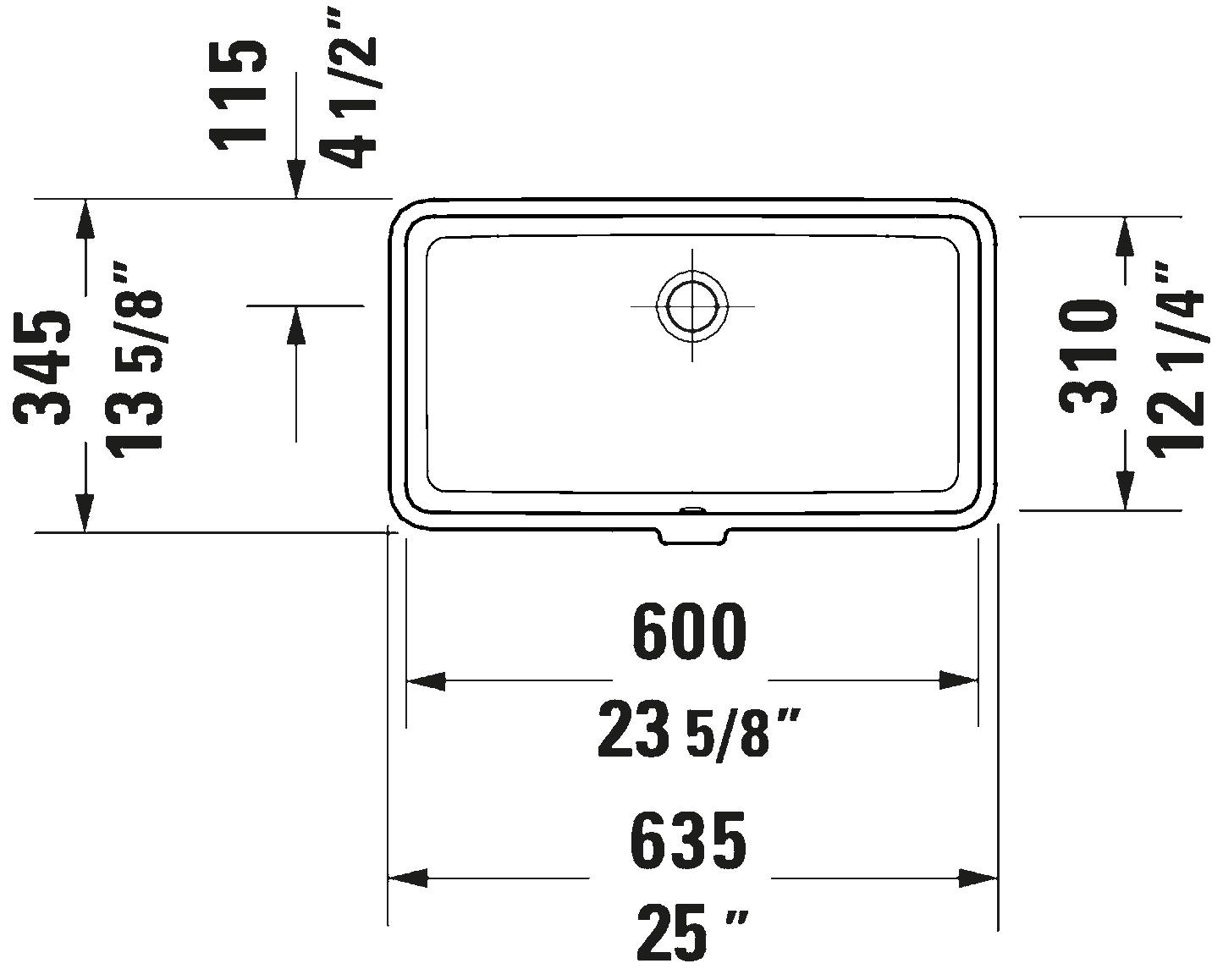 Duravit Vero Air Undermount Washbasin 0384600000
