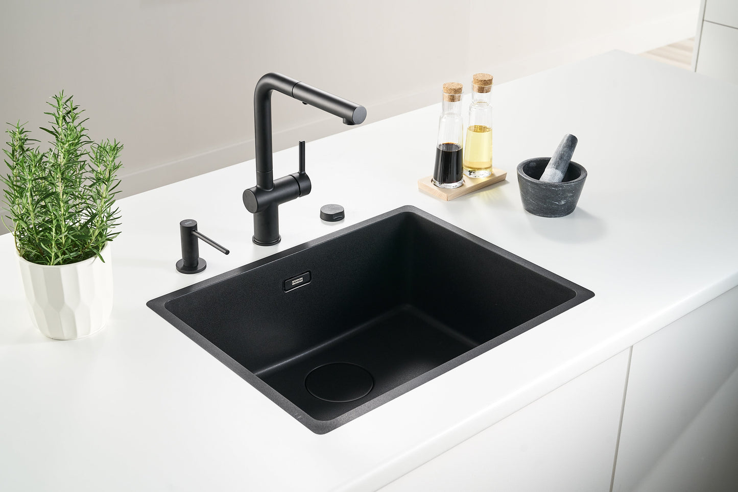 Franke Sink Single Bowl Maris MRG 210-52 Matt Black