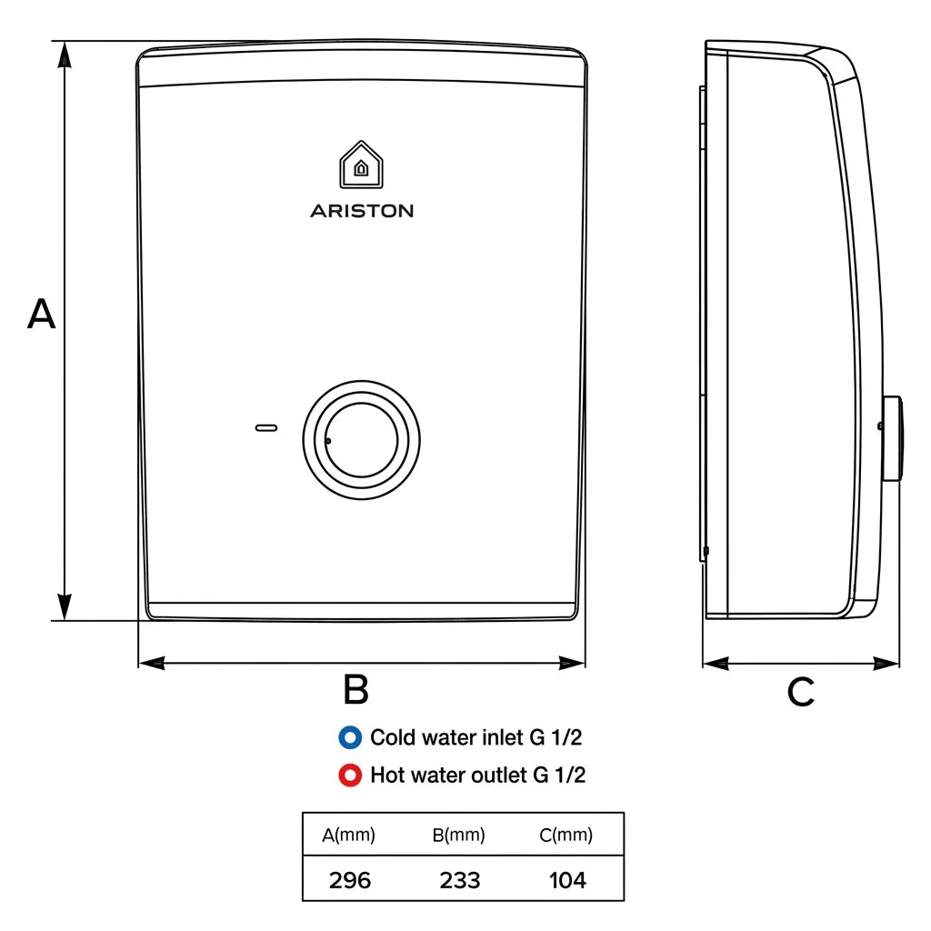 Ariston Aures Easy Instant Water Heater 3195400