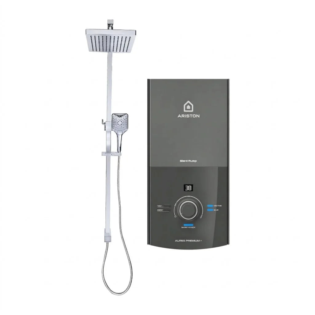 Ariston Aures Premium+ Pump & Rainshower Instant Water Heater 3195404