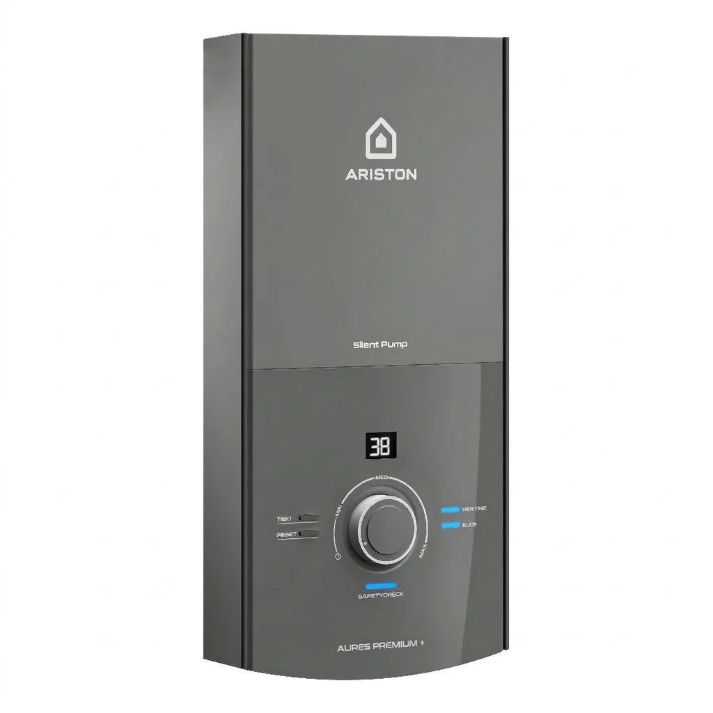 Ariston Aures Premium+ Pump & Rainshower Instant Water Heater 3195404