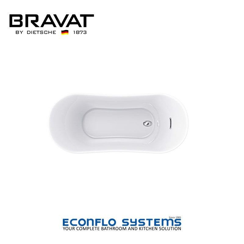 Bravat Freestanding Bathtub B25527TW-1W