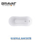 Bravat Freestanding Bathtub B25527TW-1W