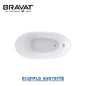 Bravat 
Freestanding Bathtub 
B25824TW-1W