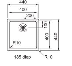 Franke Sink Single Bowl Box BOX 210-40