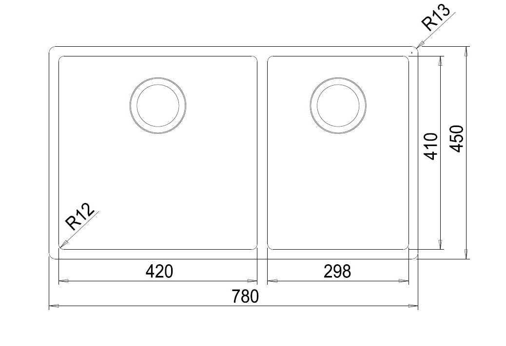 Franke Sink Double Bowl Box BOX 220-74 SBR