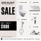 [Bundle Deal Buy 1 Free 1] Bravat Complete Bathroom Set Bundle