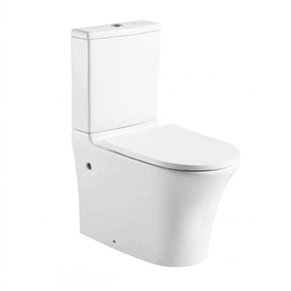 Bravat Close Coupled Toilet Bowl With Soft Close Seat Cover CX21214UW-P-RUS