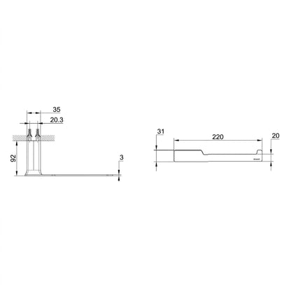 Bravat Elle Paper Holder D7529BW-07