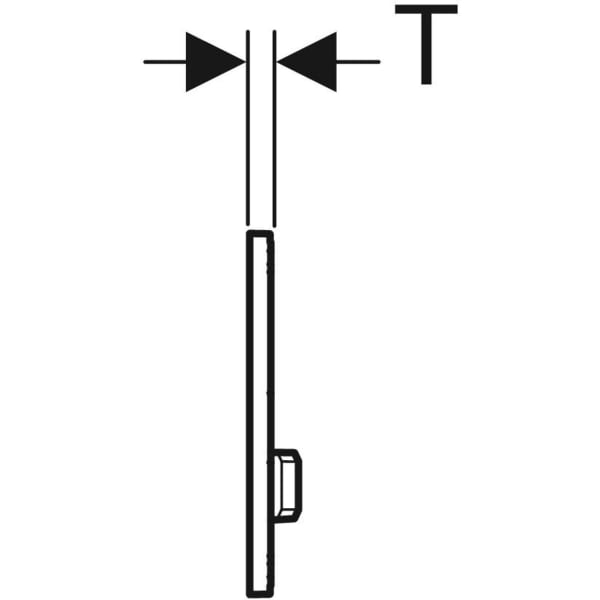 Geberit Sigma 50 with Dual Flush Actuator 115.788.GH.2 Brushed Chrome / Chrome (easy-to-clean)