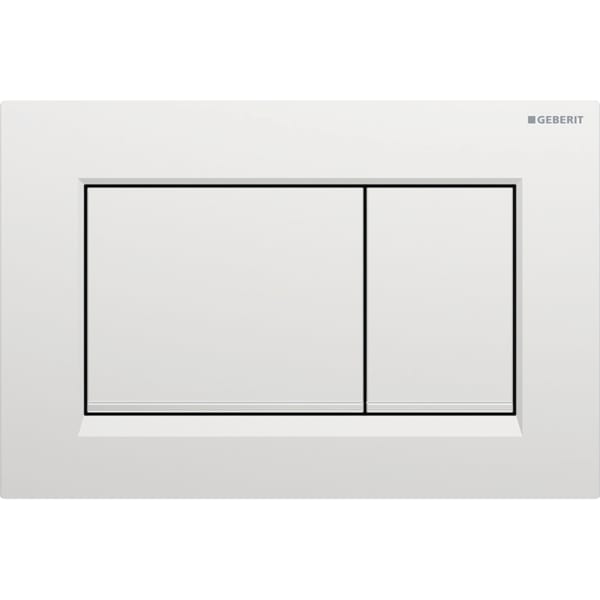 Geberit Sigma 30 with Dual Flush Actuator 115.883.JQ.1 Matt Chrome / Matt Chrome / Bright Chrome (easy-to-clean)