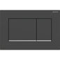 Geberit Sigma 30 with Dual Flush Actuator 115.883.14.1 Matt Black / Matt Black / Bright Chrome (easy-to-clean)