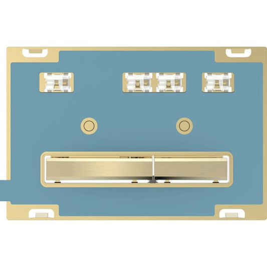 Geberit Sigma 50 with Dual Flush Actuator 115.672.00.2 Customisable Surface / Brass