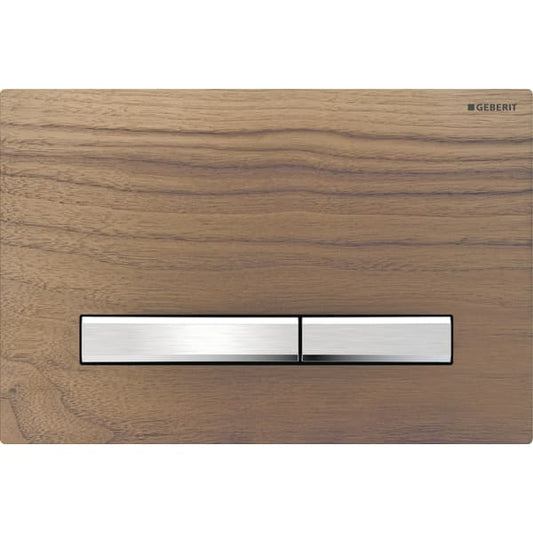 Geberit Sigma 50 with Dual Flush Actuator 115.788.JX.2 Black Walnut / Chrome