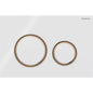 Geberit Sigma 21 with Dual Flush Actuator 115.650.SI.1  Glass White / Red Gold