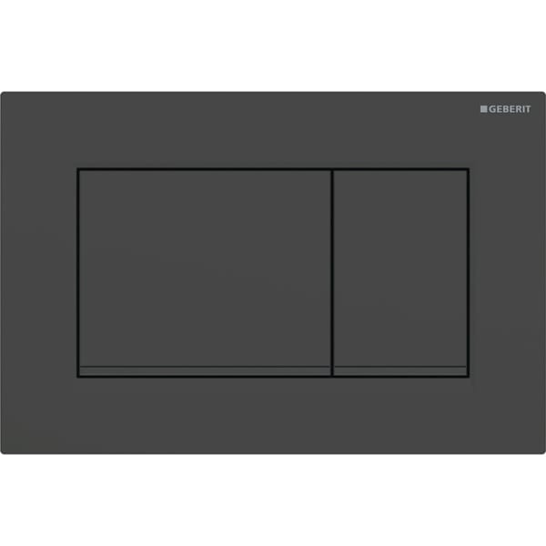 Geberit Sigma 30 with Dual Flush Actuator 115.883.16.1 Sigma 30 Matt Black / Matt Black / Black (easy-to-clean)