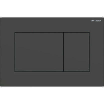 Geberit Sigma 30 with Dual Flush Actuator 115.883.16.1 Sigma 30 Matt Black / Matt Black / Black (easy-to-clean)