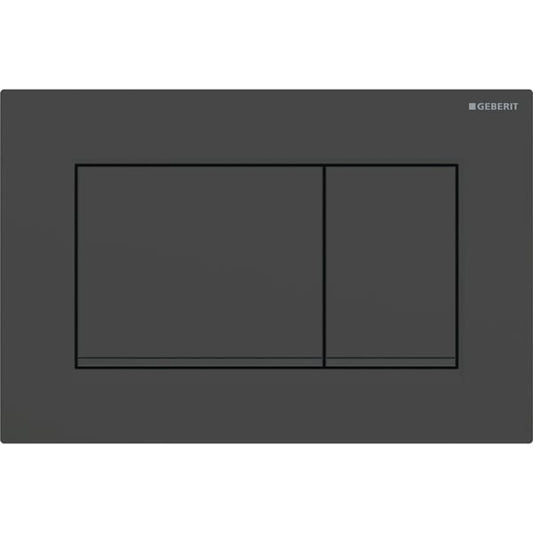 Geberit Sigma 30 with Dual Flush Actuator 115.883.16.1 Sigma 30 Matt Black / Matt Black / Black (easy-to-clean)