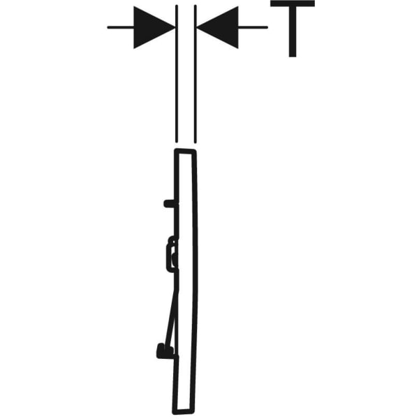 Geberit Sigma 30 with Dual Flush Actuator 115.883.01.1 Matt White / Matt White / White (easy-to-clean)