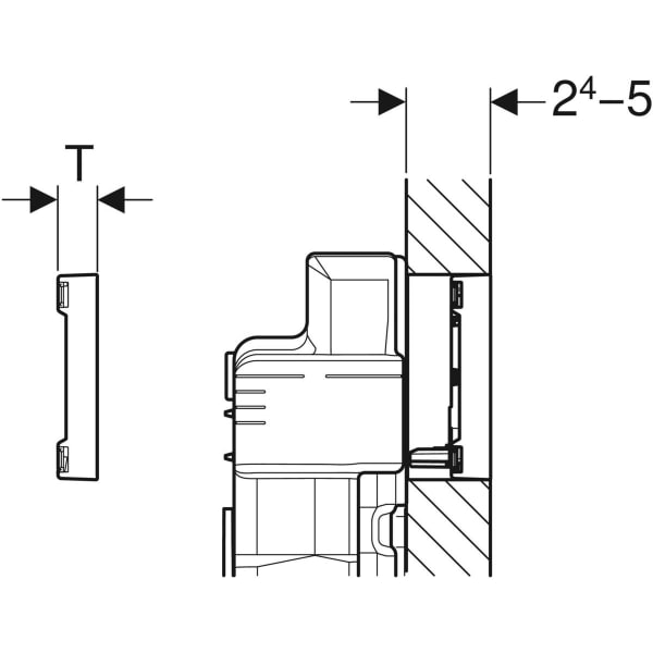 Geberit Sigma 60 with Dual Flush Actuator 115.640.SI.1