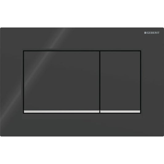 Geberit Sigma 30 with Dual Flush Actuator 115.883.KM.1 Black / Black / Bright Chrome