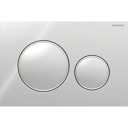 Geberit Sigma 20 with Dual Flush Actuator 115.882.KH.1 Sigma 20 Bright / Bright / Matt Chrome