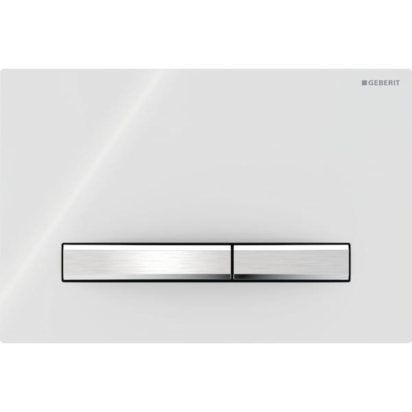 Geberit Sigma 50 with Dual Flush Actuator 115.788.11.2 Sigma 50 White Alpine / Chrome (easy-to-clean)