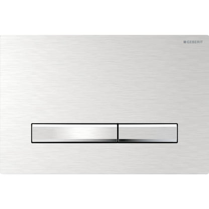 Geberit Sigma 50 with Dual Flush Actuator 115.788.GH.2 Brushed Chrome / Chrome (easy-to-clean)