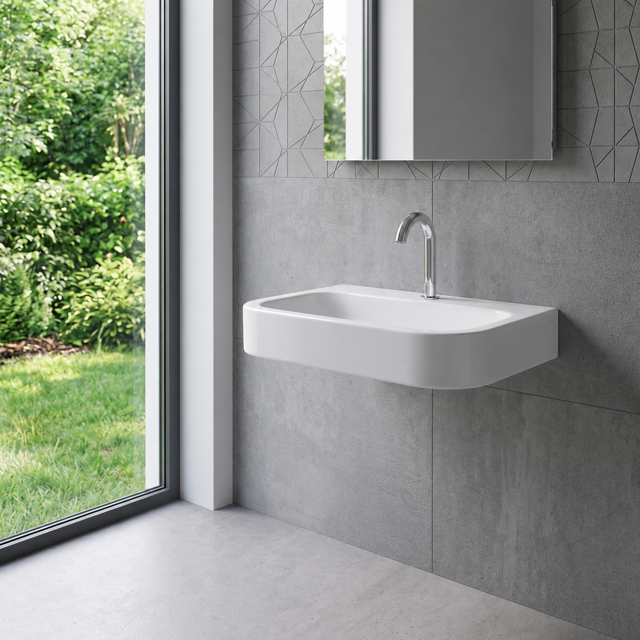 Duravit Happy D.2 Wall Mounted Wash Basin 0709500000