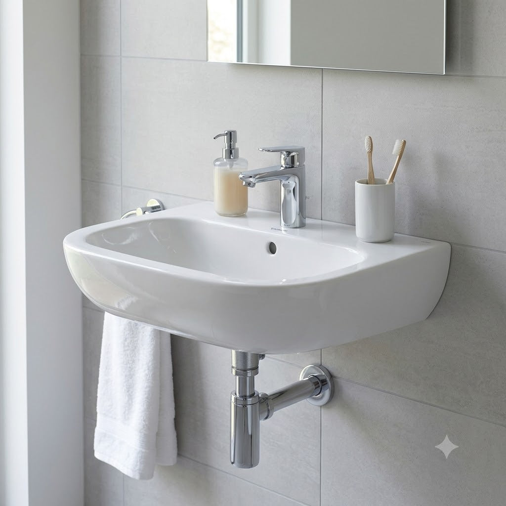Duravit D-Code Wall-Mounted Wash Basin 23105500002