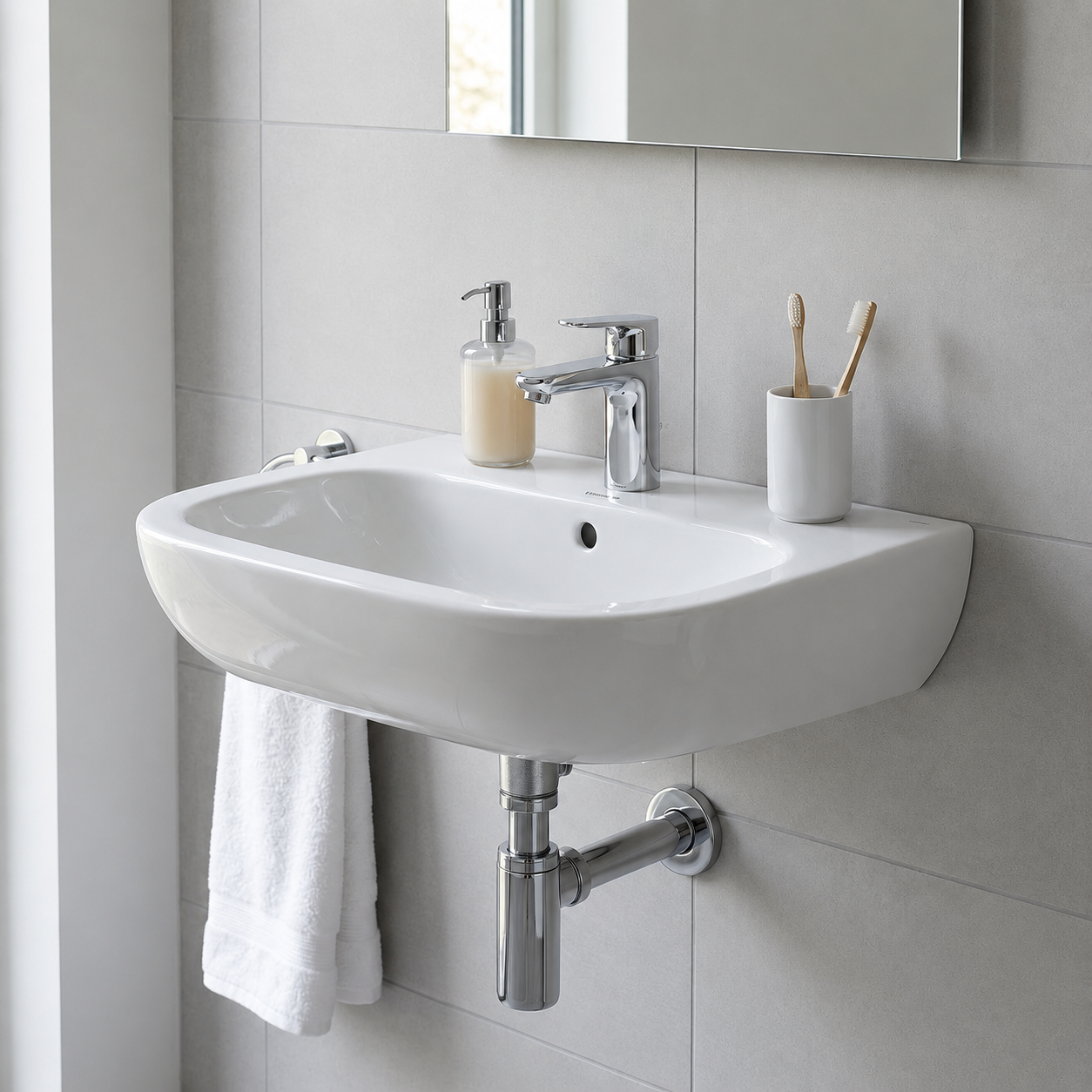 Duravit D-Code Wall Hung Wash Basin 23105500002