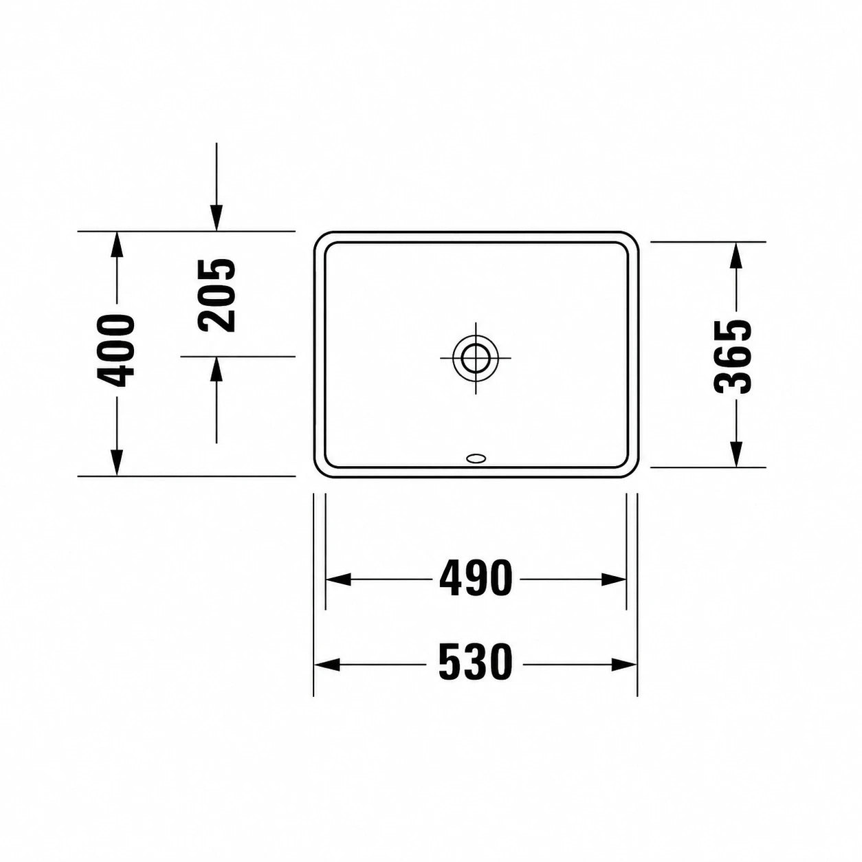 Duravit Strack 3 Undercounter Wash Basin  0302490000
