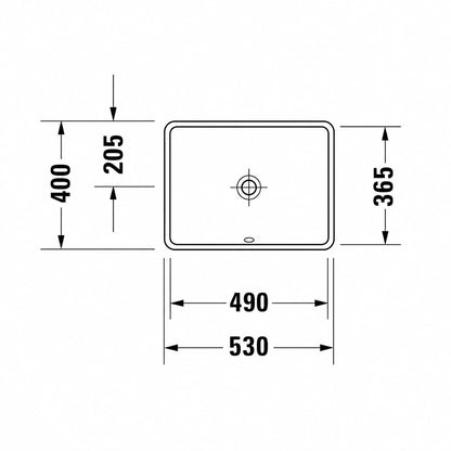Duravit Strack 3 Undercounter Wash Basin  0302490000
