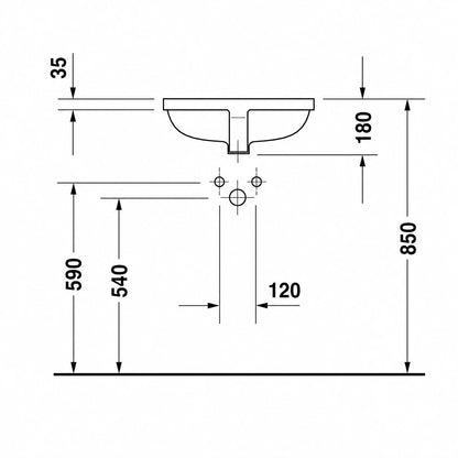 Duravit Strack 3 Undercounter Wash Basin  0302490000