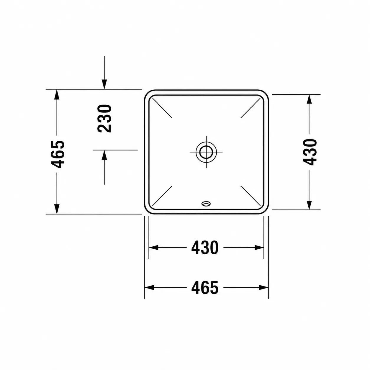 Duravit Starck 3 Undercounter Wash Basin 0305430000