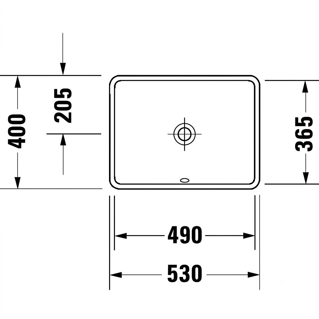 Duravit Starck 3 Undercounter Wash Basin 0305490000